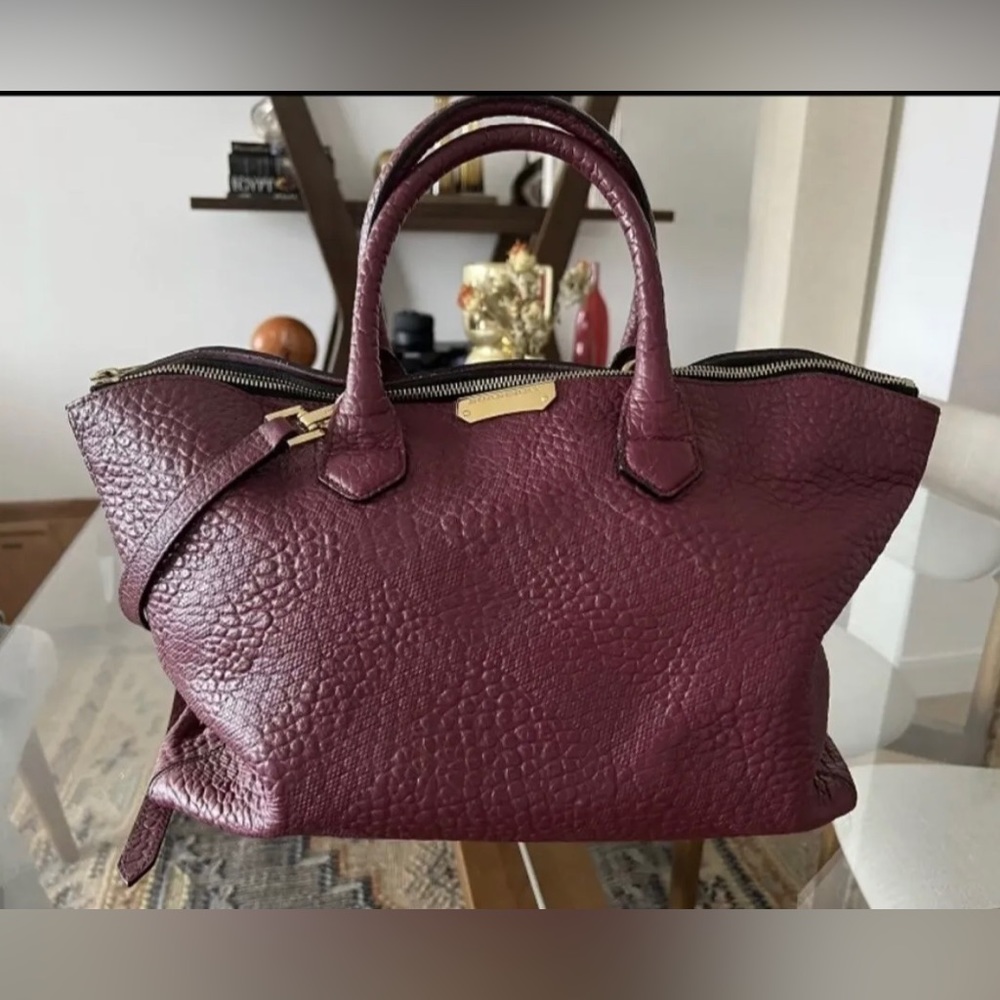 Pre-own Authentic Burberry Dewsbury Leather Tote Bag- wallet is already sold.